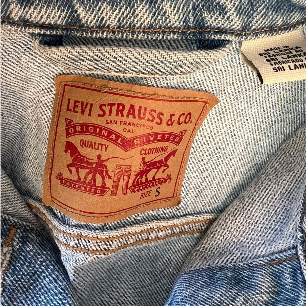Levis cotton denim jacket, Trucker style women's size S - Picture 5 of 6
